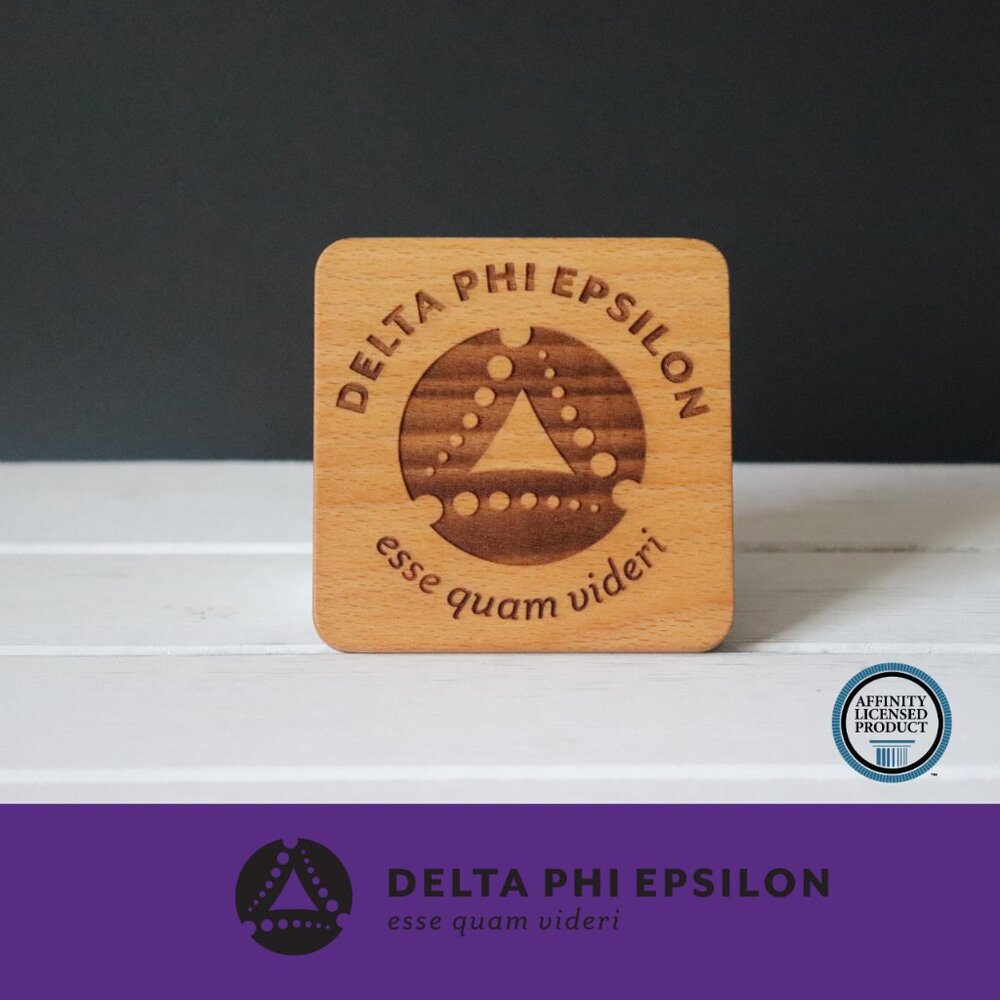 Delta Phi Epsilon New Logo (Set of 4 Coasters)